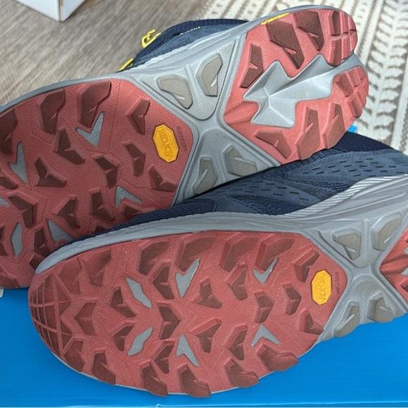 Hoka Hiking Sneakers - Navy and Yellow - Picture 3 of 5